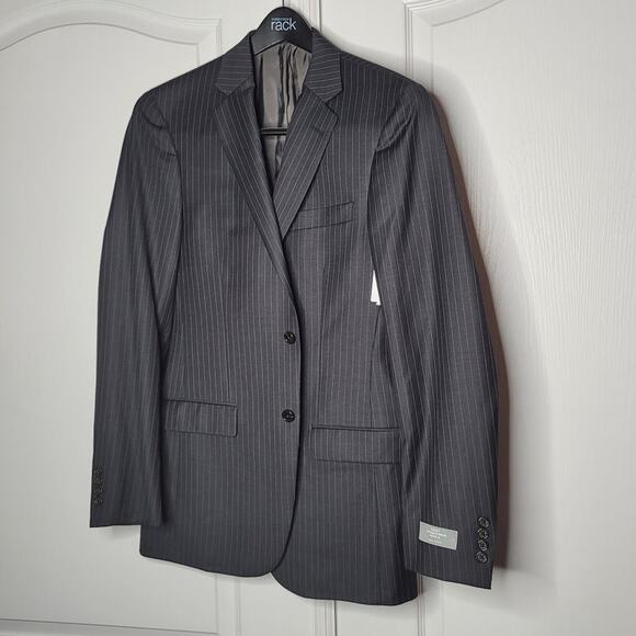 Hart Schaffner Marx Pinstripe Suit Coat Blazer Jacket 40 Long NEW Dress Work Biz - Picture 1 of 5